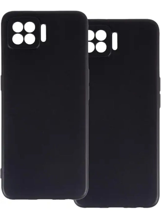 Protective Cover For Oppo A73 5G , Slim Fit Soft  Back TPU Case Flexible Silicone Cover Compatible For Oppo A73 5G - Black
